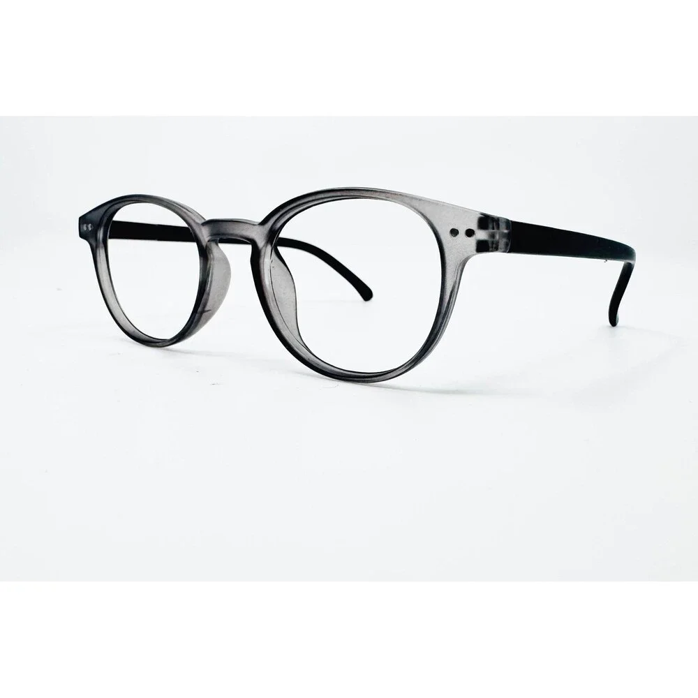 Geoffrey Beene Eyeglasses Mens Grey Round Full Rim GB569 Grey 48-20-145